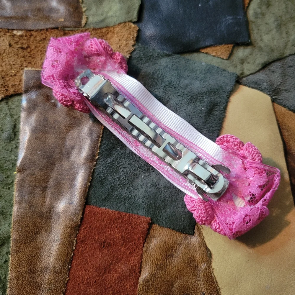 Kawaii Hello Kitty, My Melody Ribbon Barrette! Handmade!